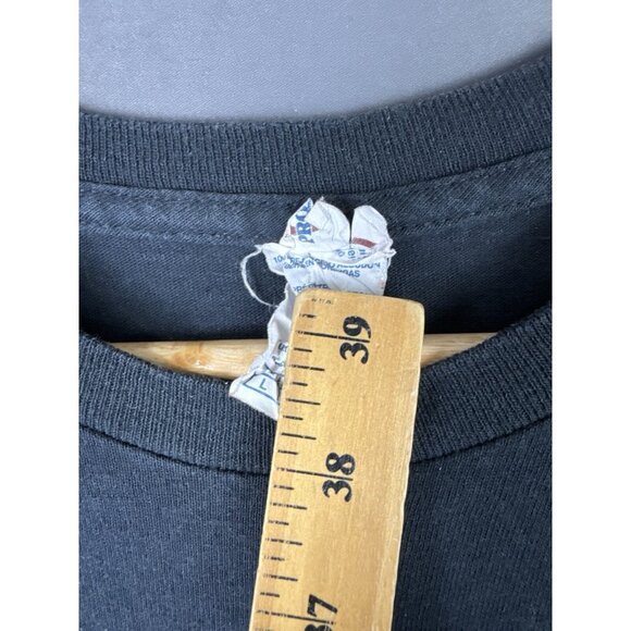 Vintage Y2K Rock On The Range Where Rock Lives Concert Promo Rare Black T Large - Picture 8 of 10